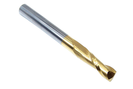 204-001131 Monster Tool 1/4" Carbide 2 Flute End Mill SQ Tin Coated .250" Diameter .750" Flute 2.50" Length .250" Shank