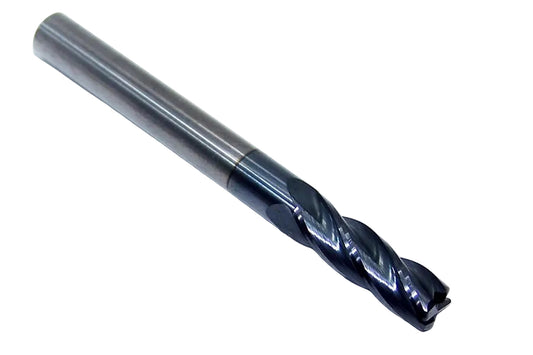 206-602572 Monster Tool 1/4" Carbide 4 Flute End Mill .030" Radius AlTiN Coated .250" Diameter .750" Flute 2.50" Length .250" Shank