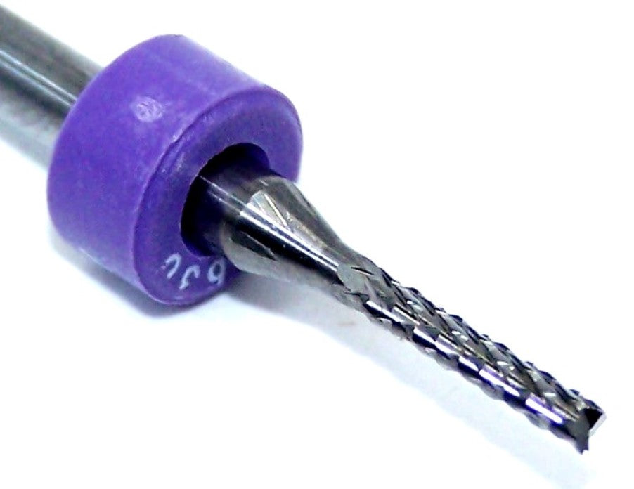 2100.0630.315 Kyocera 1.60mm Carbide Diamond-Cut Router Burr Fishtail .0630" Diameter .315" Flute 1.50" Length .125" Shank