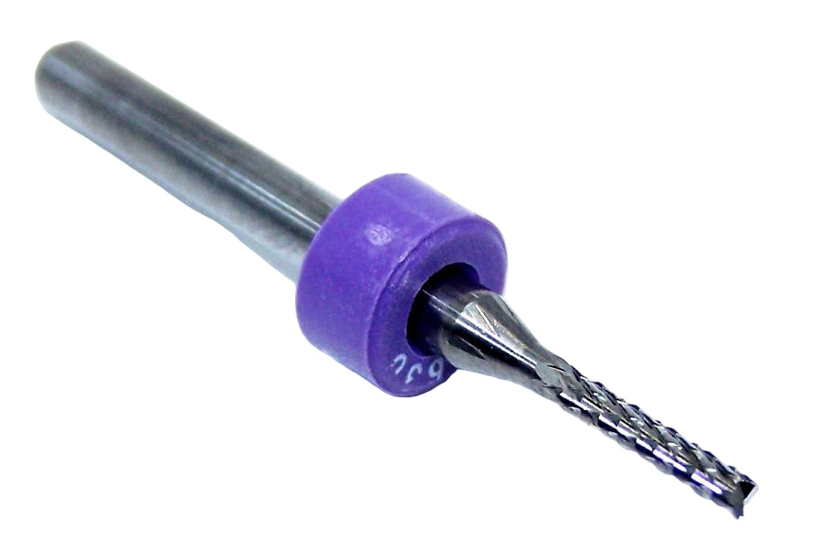 2100.0630.315 Kyocera 1.60mm Carbide Diamond-Cut Router Burr Fishtail .0630" Diameter .315" Flute 1.50" Length .125" Shank