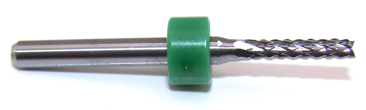 3/32" Diamond Cut Carbide Router Burrs - Fishtail Point With Rings For Precision Work