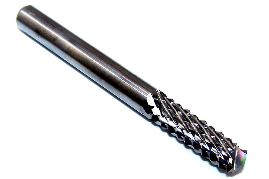 2120-2500D2750F Kyocera 1/4" Carbide Diamond Cut Router Burr Up Cut Fishtail DLC Coated 0.2500" Diameter 0.750" Flute 2.0" Length 0.250" Shank