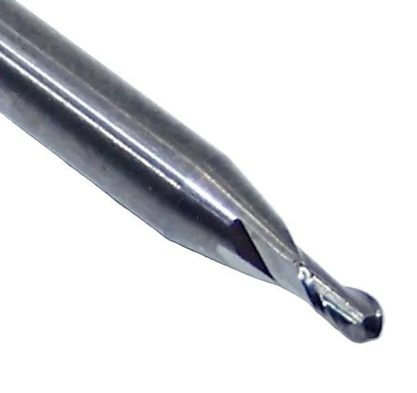 219-001020 Monster Tool 1/16" Carbide 2 Flute End Mill Ball End Stub .0625" Diameter .125" Flute  1.50" Length .125" Shank
