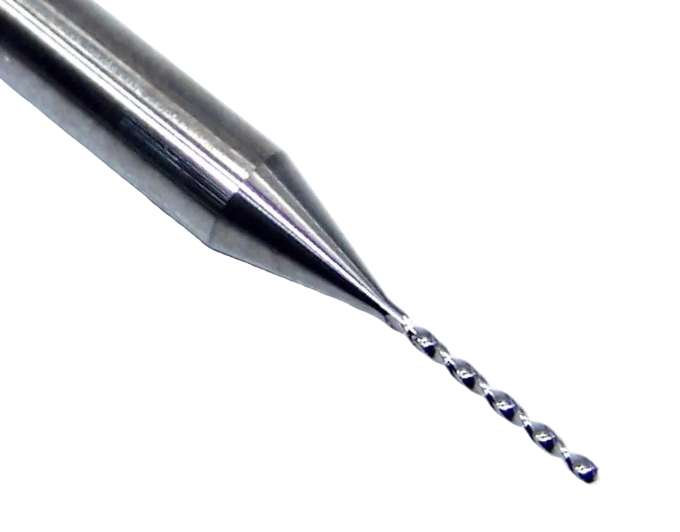 226-0205.260 Kyocera 0.52mm Carbide Drill 2 FLUTE 0.0205" Diameter 0.260" Flute 1.5" Length 0.1181" Shank 130° Point
