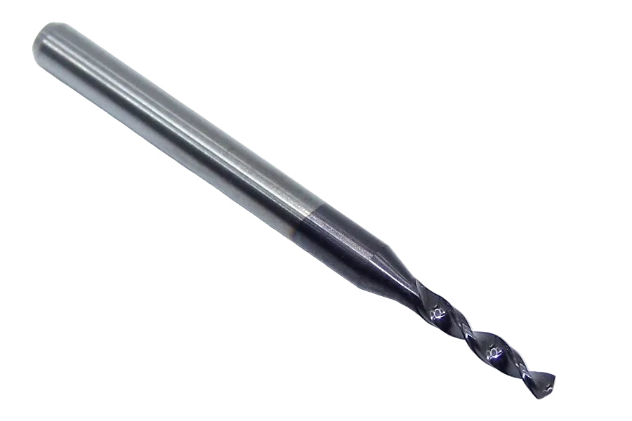 226-0669L400 Kyocera 1.70mm Carbide Drill 2 FLUTE ALTiN Coated 0.0669" Diameter 0.400" Flute 1.5" Length 0.1181" Shank 130° Point