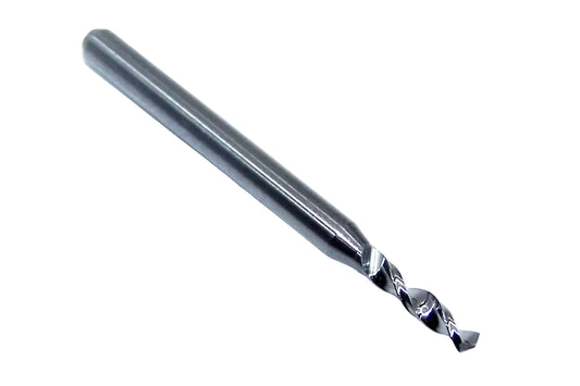 226-0799.400 Kyocera 2.03mm Carbide Drill 2 Flute 0.0799" Diameter 0.400" Flute 1.50" Length 0.1181" Shank 130° Point