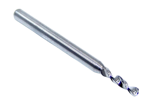 226-0831.400 Kyocera 2.11mm Carbide Drill 2 FLUTE 0.0831" Diameter 0.400" Flute 1.50" Length 0.1181" Shank 130° Point