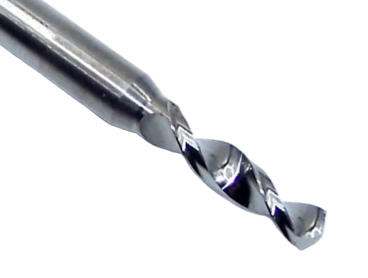226-0894.400 Kyocera 2.27mm Carbide Drill 2 FLUTE 0.0894" Diameter 0.400" Flute 1.50" Length 0.1181" Shank 130° Point
