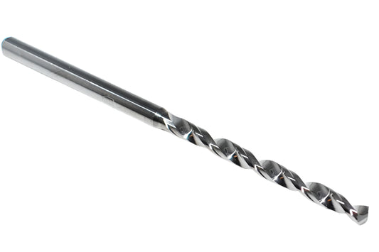 226-1024.1228 Kyocera 2.6mm Carbide Drill 2 FLUTE 0.1024" Diameter 1.228" Flute 2.362" Length 0.1181" Shank 130° Point