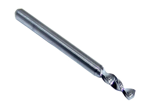 226-1055.400 Kyocera 2.68mm Carbide Drill 2 FLUTE 0.1055" Diameter 0.400" Flute 1.5" Length 0.1181" Shank 130° Point