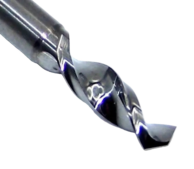 226-1106.400 Kyocera 2.81mm Carbide Drill 2 FLUTE 0.1106" Diameter 0.400" Flute 1.50" Length 0.1181" Shank 130° Point