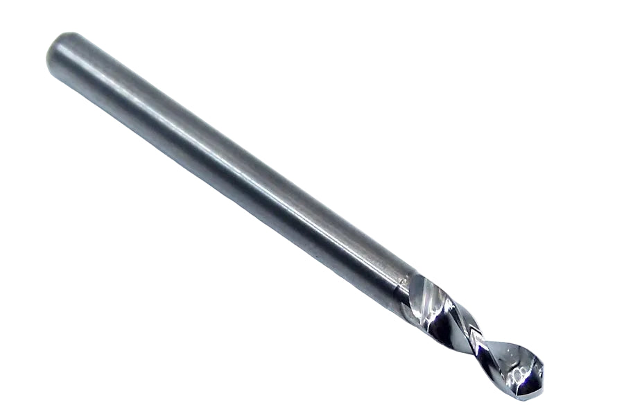 226-1138.400 Kyocera 2.89mm Carbide Drill 2 FLUTE 0.1138" Diameter 0.400" Flute 1.5" Length 0.1181" Shank 130° Point