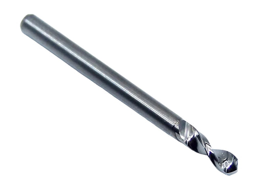 226-1138.400 Kyocera 2.89mm Carbide Drill 2 FLUTE 0.1138" Diameter 0.400" Flute 1.5" Length 0.1181" Shank 130° Point