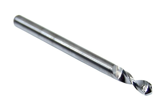226-1150.400 Kyocera 2.92mm Carbide 2 Flute Drill PCB Type 0.1150" Diameter 0.400" Flute 1.5" Length 0.1181" Shank 130° Point