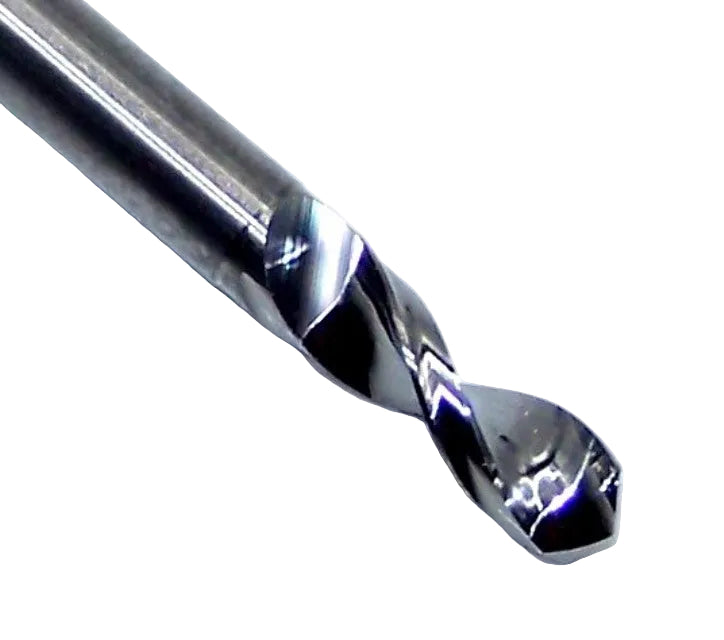 226-1161.400 Kyocera 2.95mm Carbide Drill 2 FLUTE 0.1161" Diameter 0.400" Flute 1.5" Length 0.1181" Shank 130° Point
