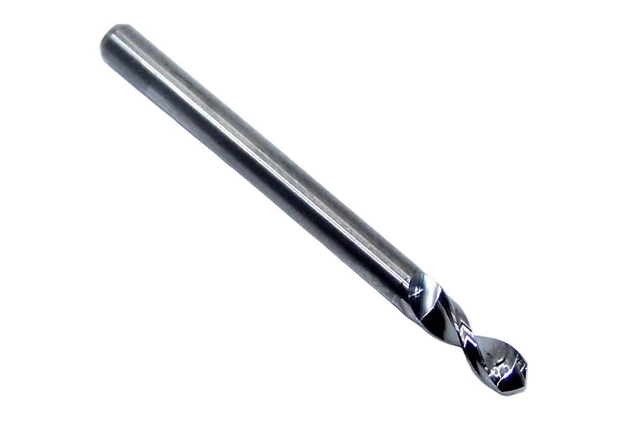 226-1161.400 Kyocera 2.95mm Carbide Drill 2 FLUTE 0.1161" Diameter 0.400" Flute 1.5" Length 0.1181" Shank 130° Point