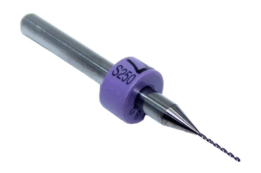 250.0180.250 Kyocera #77 Solid Carbide 2 Flute Drill PCB Type .0180" Diameter .250" Flute 1.50" Length .125" Shank with rings