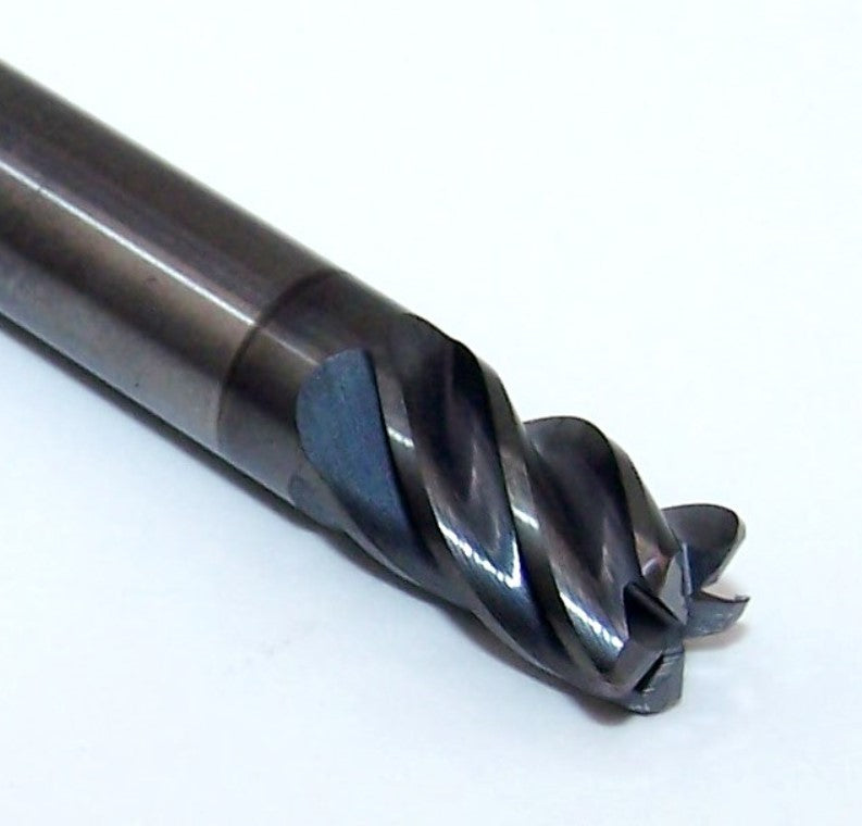 27825004B MAFORD 1/4" Carbide 5 Flute End Mill .030" Radius .2500" Diameter .375" Flute 200" Length .250" Shank (37002)