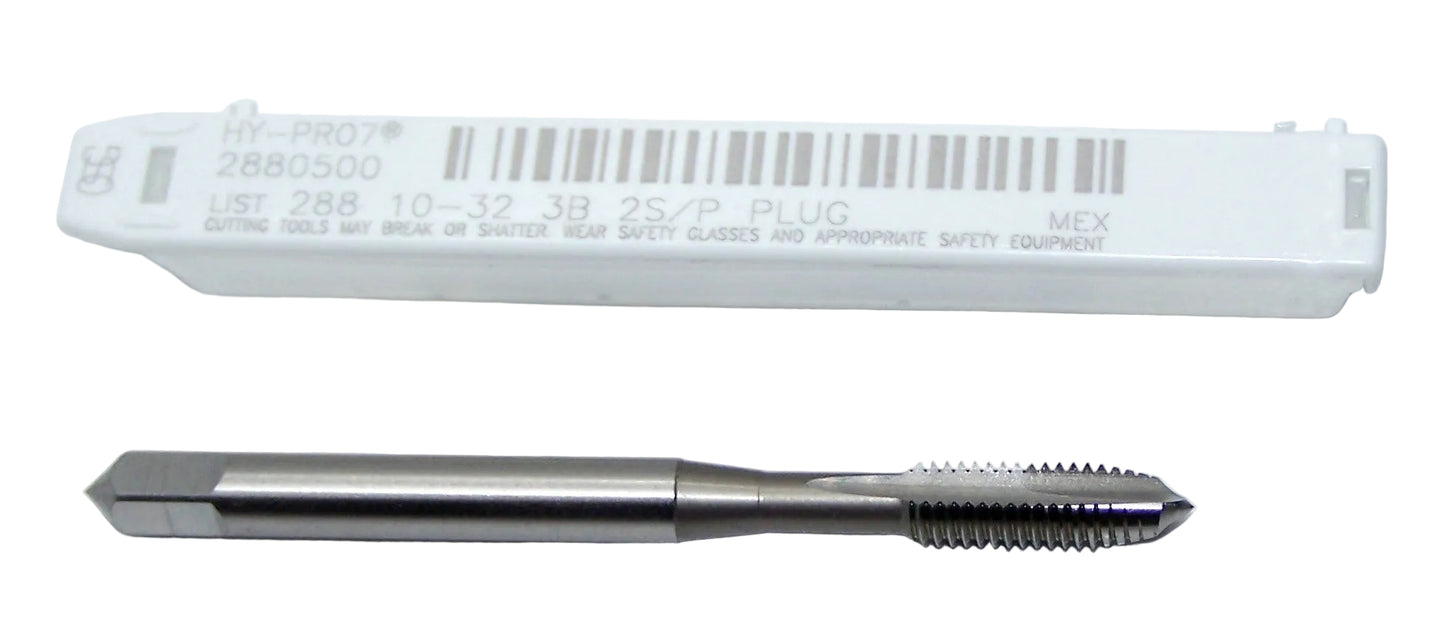 2880500 OSG 10-32 Plug Cut Tap 2 Flute 3B 5P Bright HY-PRO 7