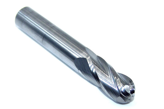 30164 Kyocera SGS 1/2" Carbide 4 Flute End Mill Ball .500" Diameter 1.00" Flute 3.00" Overall Length .500" Shank