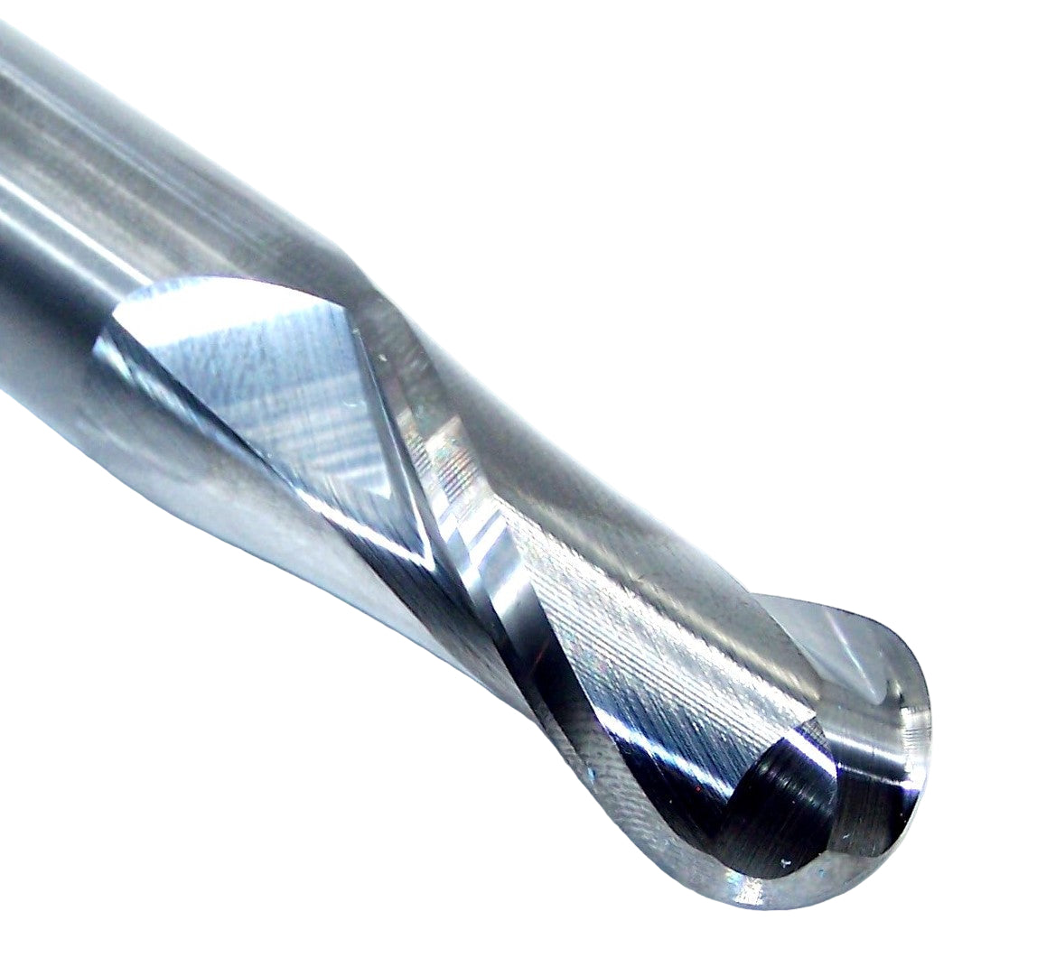 30368 Kyocera SGS 5/8" Carbide 2 Flute End Mill Ball End .625" Diameter 1.25" Flute  3.50" Length .625" Shank