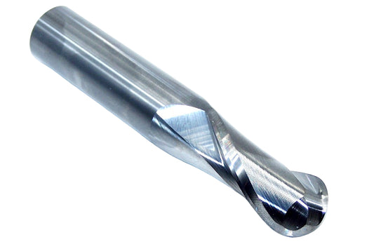 30368 Kyocera SGS 5/8" Carbide 2 Flute End Mill Ball End .625" Diameter 1.25" Flute  3.50" Length .625" Shank