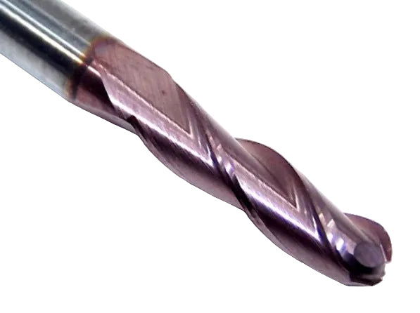 30910 Kyocera SGS 11/64" Carbide 3 Flute End Mill Ball .1719" Diameter .625" Flute 2.0" Length .1875" Shank (7)