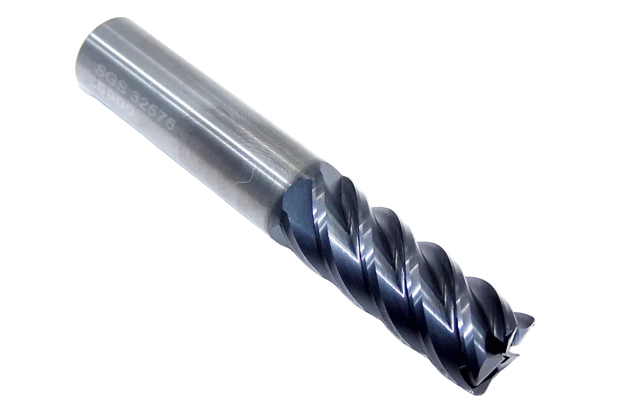 32575 Kyocera SGS 1/2" Carbide 5 Flute End Mill .030Radius AlTiN Coating  .500" Diameter 1.25" Flute 3.00" Length .500" Shank  V-Carb