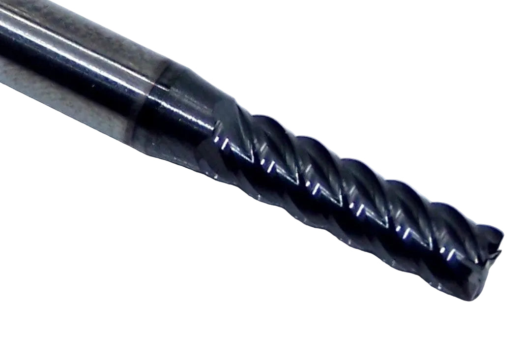 32609 Kyocera SGS 5/32" Carbide 5 Flute End Mill .010" Radius AlTiN Coating  .1562" Diameter .562" Flute 2.00" Length .1875" Shank  V-Carb