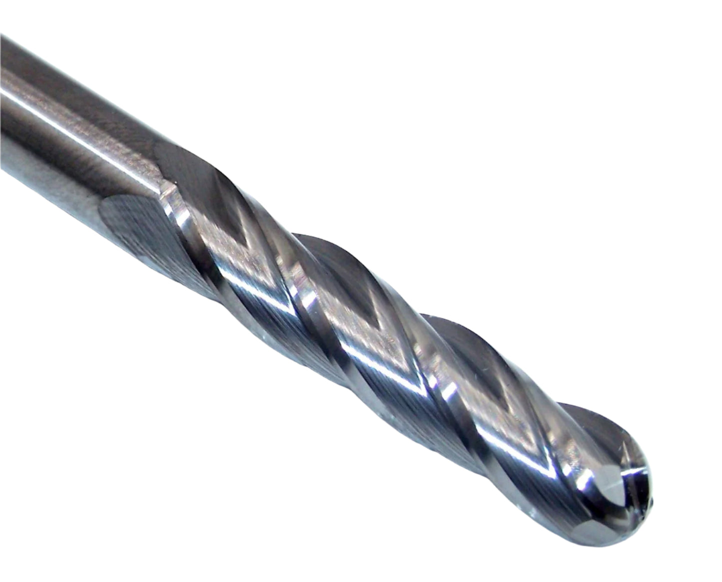 33104 Kyocera SGS 1/4" Carbide 4 Flute End Mill Ball Extended Flute .2500" Diameter 1.125" Flute 3.00" Overall Length .250" Shank