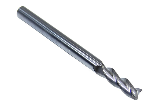 34728 Kyocera SGS 1/8" Carbide 3 Flute End Mill TiB2 Coated S-Carb Square 0.1250 Diameter .375 Flute 1.50 Length .125 Shank