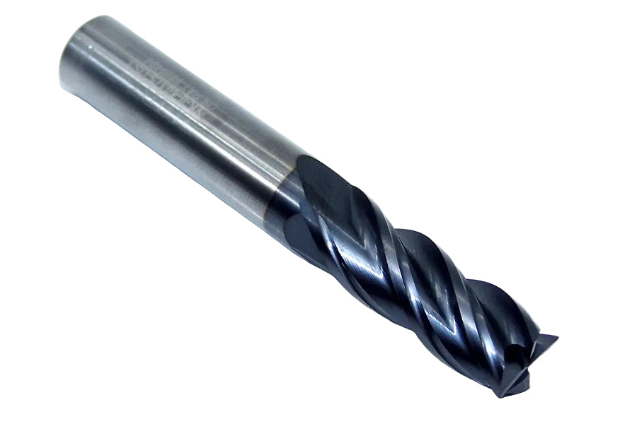 36120 Dura-Mill 3/8" Carbide 4 Flute End Mill Square .375" Diameter 1.00" Flute 2.50" Length .375" Shank  AlTiN Coat WhisperKut