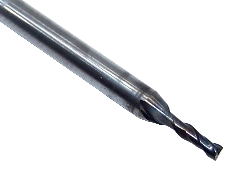 36210001 1/16" Carbide 2 Flute End Mill Square End SQ WXL Coating 0.0625" Diameter 0.1875" Flute 2.00" Length .125" Shank for Hard Metal