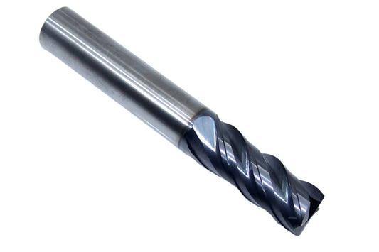36572 Kyocera SGS 3/8" Carbide 4 Flute End Mill .020" Radius .375" Diameter .875" Flute 2.5" Length .375" Shank  Z-Carb HTA
