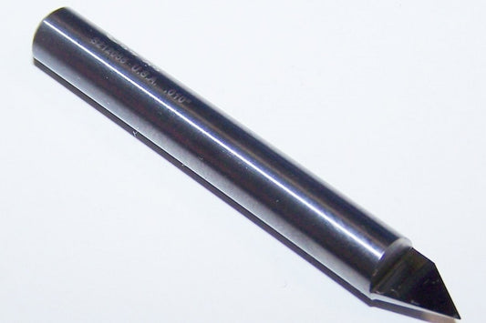 37-03 Onsrud 60° Carbide Tip V Groove Router Bit .010" Tip .250" Diameter 2.00" Length .250" Shank