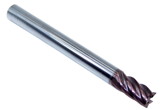 37011 Kyocera SGS 1/4" Carbide 5 Flute End Mill Square .250" Diameter 0.500" Flute 2.50" Length .250" Shank  Z-Carb HPR
