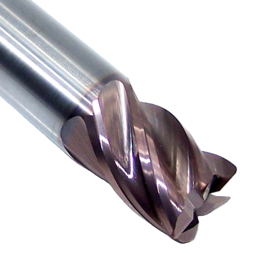 37026 Kyocera SGS 1/2" Carbide 5 Flute End Mill .030" Radius .500" Diameter 0.625" Flute 3.00" Length .500" Shank  Z-Carb HPR