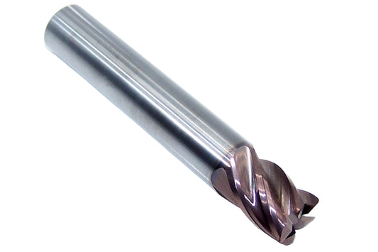 37026 Kyocera SGS 1/2" Carbide 5 Flute End Mill .030" Radius .500" Diameter 0.625" Flute 3.00" Length .500" Shank  Z-Carb HPR