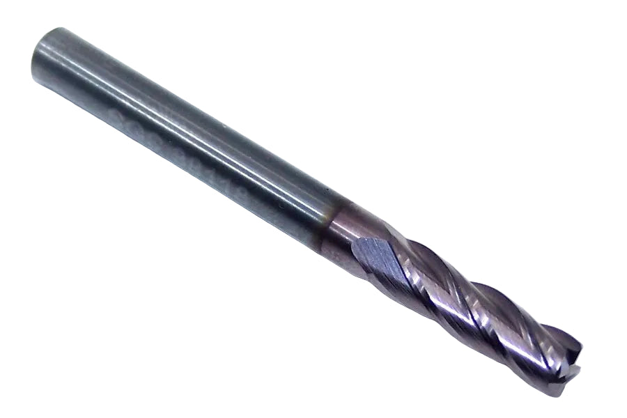 38118 Kyocera SGS 3/16" Carbide End Mill 4 Flute .020" Radius TiCN Coated .1875" Diameter .625" Flute 2.00" Length .1875" Shank