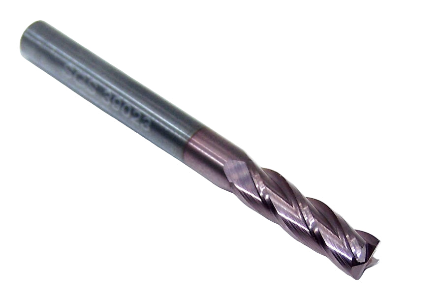 39023 Kyocera SGS 3/16" Carbide End Mill 4 Flute SQ TiCN Coated .1875" Diameter .625" Flute 2.00" Length .188" Shank