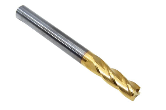 39131 Kyocera SGS 1/4" Carbide End Mill 4 Flute SQ TIN .2500" DIA .750" Flute 2.50 Length .250" Shank