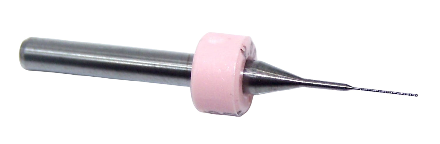 400.0098.220 Kyocera 0.25mm Carbide 2 Flute Drill PCB Type .0098" Diameter .220" Flute 1.50" Length .125" Shank