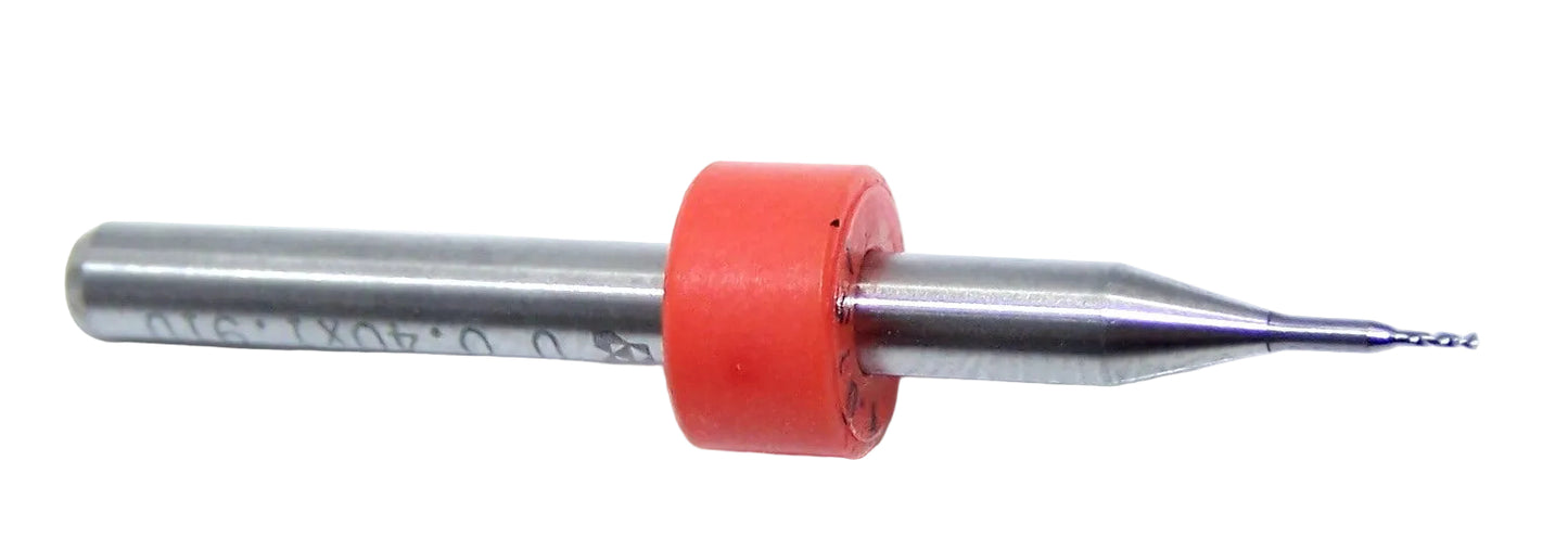 405.0157.075 Kyocera 0.40mm Carbide 2 Flute Pilot Drill PCB Typce .0145" Diameter .075" Flute 1.50" Length .125" Shank