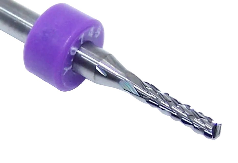 4100.0748.315D Kyocera 1.90mm Carbide Diamond-Cut Router Burr Drill Point .0748" Diameter .315" Flute 1.50" Length .125" Shank