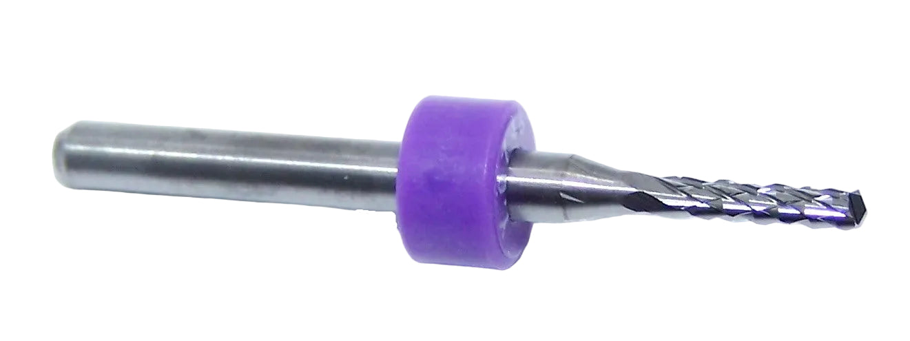 4100.0748.315D Kyocera 1.90mm Carbide Diamond-Cut Router Burr Drill Point .0748" Diameter .315" Flute 1.50" Length .125" Shank