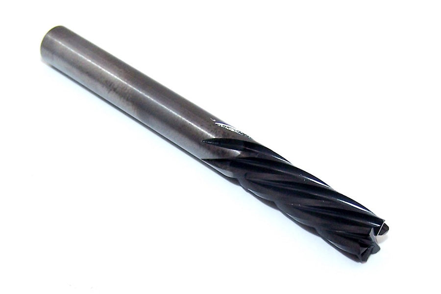 CDDC0250J6AH KCN05 Kennametal 1/4" Carbide 6 Flute down cut router end mill diamond coated for fiberglass .250" Diameter .750" Flute 2.50" Length .250" Shank 4137719