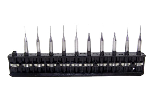 430-0118.217EC Kyocera 0.30.mm Carbide 2 Flute Drill PCB Undercut Hybrid .0118" Diameter .217" Flute 1.50" Length .125" Shank (pack of 10)