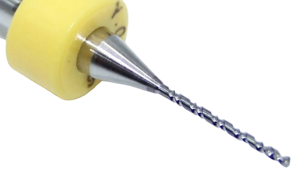 430.0276.394 Kyocera 0.70mm Carbide 2 Flute Drill PCB Undercut Hybrid .0276" Diameter .394" Flute 1.50" Length .125" Shank
