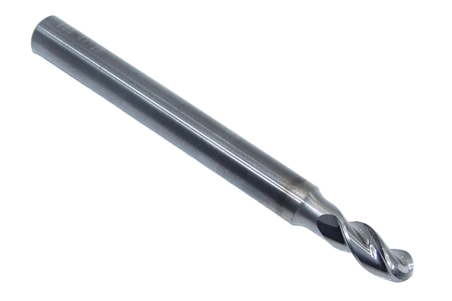 44923 Kyocera SGS 5.00mm Carbide 3 Flute End Mill Ball End TiB2 Coated .1969" Diameter 0.394" Flute  2.48" Length .236" Shank S-Carb