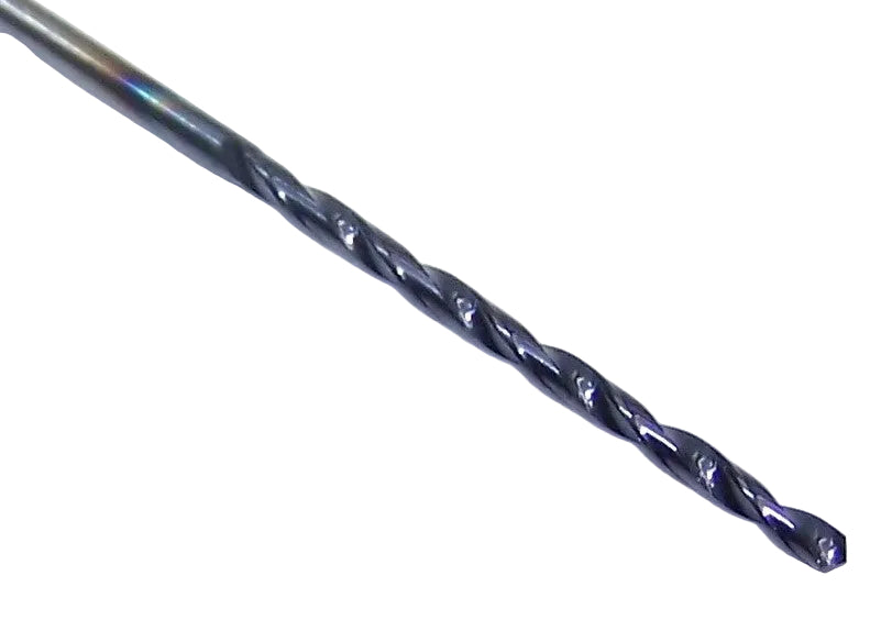 450-400394B GWS Monster 1.00mm Carbide 2 Flute Drill .0394" Diameter .630" Flute 1.50" Length .0394" Shank 118° Point Jobber Drill